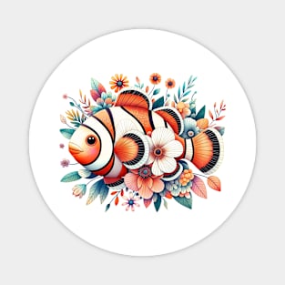 Floral fish Magnet